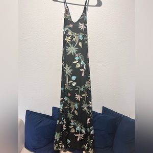Floral and animal print dress